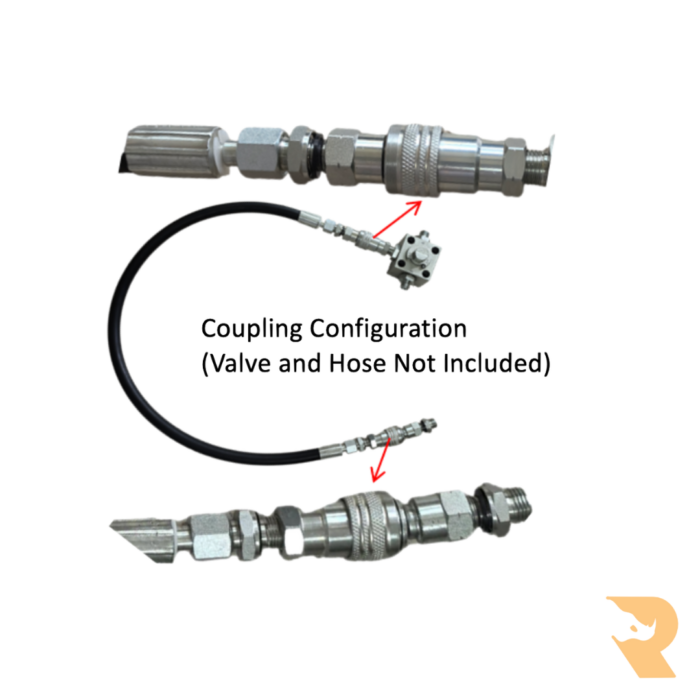 Mini Digger Hydraulic Quick Coupling Kit 1/4“ M14 explanation